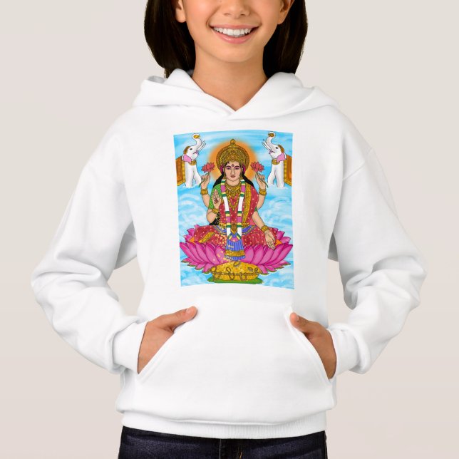 Sudadera con capucha de la diosa Lakshmi (Anverso)