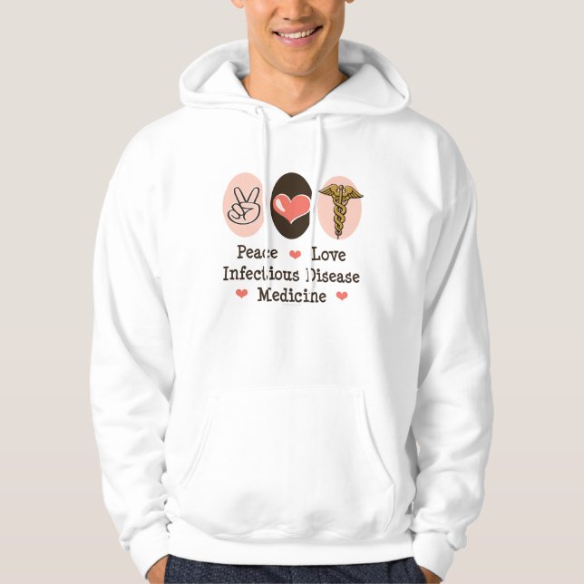 Sudadera con capucha de la enfermedad infecciosa (Anverso)