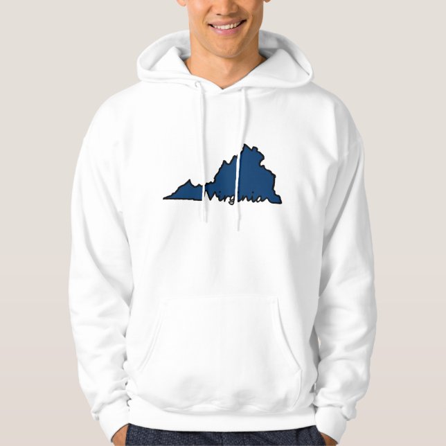 Sudadera con capucha de la escritura de Virginia - (Anverso)