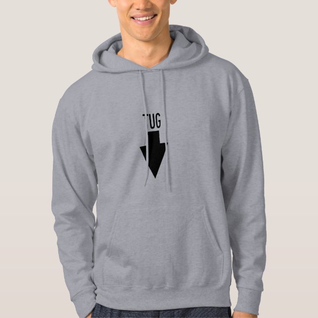 Sudadera con capucha de la flecha de la ubicación (Anverso)
