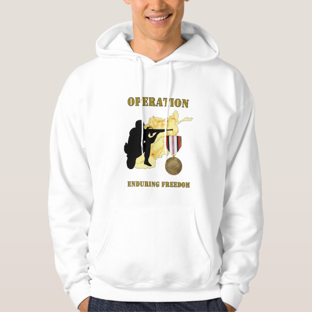 Sudadera con capucha de la guerra de Afganistán de (Anverso)