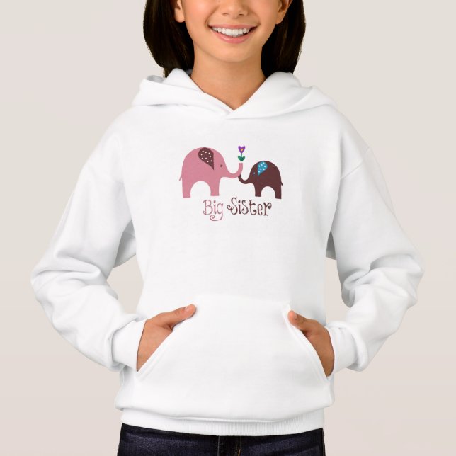 Sudadera con capucha de la hermana grande (Anverso)