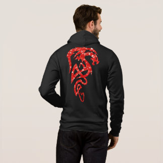Sudadera con capucha de la Lleno-Cremallera de los