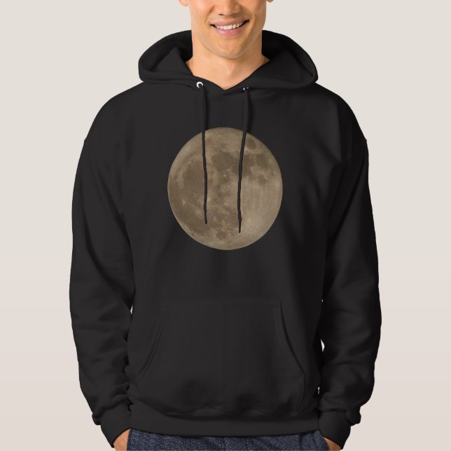 Sudadera con capucha de la luna Camiseta de luna l (Anverso)