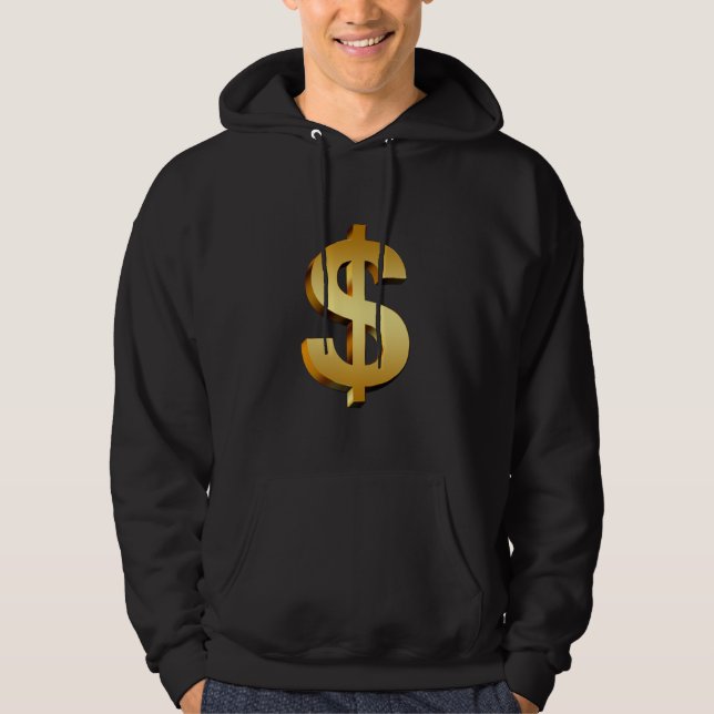 Sudadera con capucha de la muestra de dólar (Anverso)