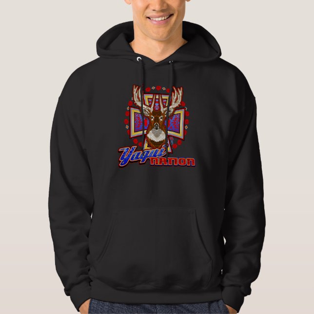 sudadera con capucha de la nación del diseño de (Anverso)