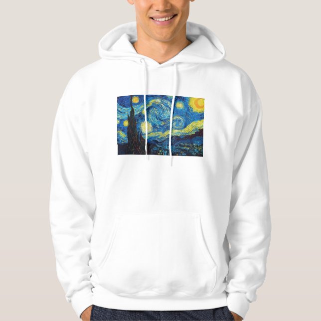 Sudadera con capucha de la noche estrellada de Van (Anverso)