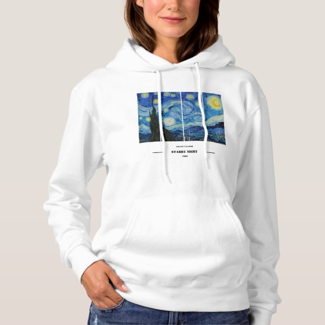 Sudadera con capucha de La noche estrellada de Vin (Anverso)