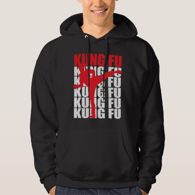 Sudadera con capucha de la oscuridad de Kung Fu (Anverso)