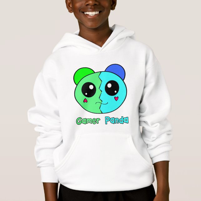 Sudadera con capucha de la panda del videojugador (Anverso)