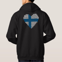 Sudadera con capucha de la parte posterior del
