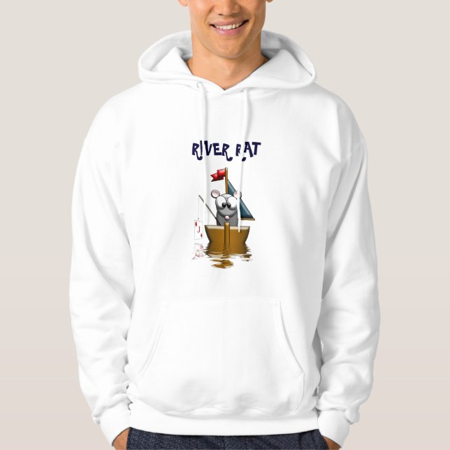 Sudadera con capucha de la rata del río (Anverso)