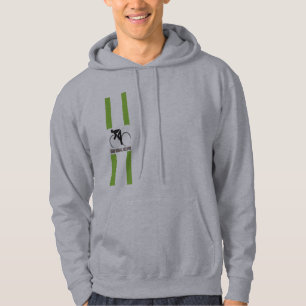 Sudadera con capucha de la raya del motorista