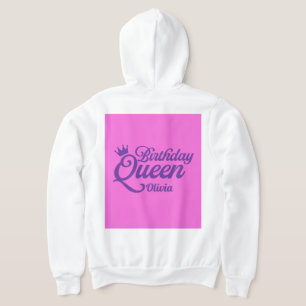 Sudadera con capucha de la reina del cumpleaños