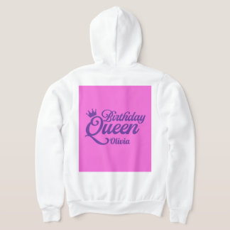 Sudadera con capucha de la reina del cumpleaños