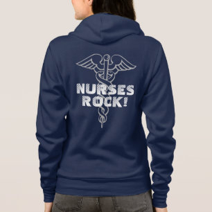 Sudadera con capucha de la roca de las enfermeras