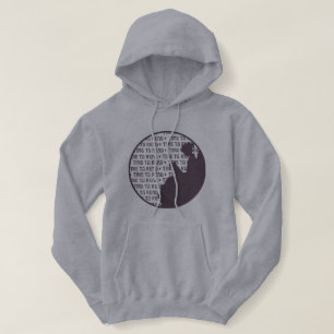 Sudadera con capucha de la señora de la lectura