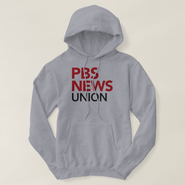 Sudadera con capucha de la unión de PBS NewsHour (Diseño del anverso)
