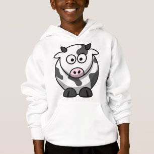 Sudadera con capucha de la vaca del dibujo animado
