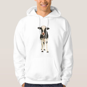 Sudadera con capucha de la vaca del ónix y de la