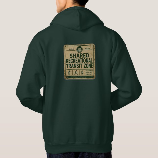 Sudadera con capucha de la Zona de Tránsito Recrea (Reverso)