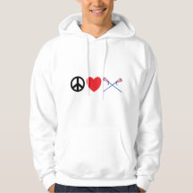 Sudadera con capucha de LaCrosse del amor de la
