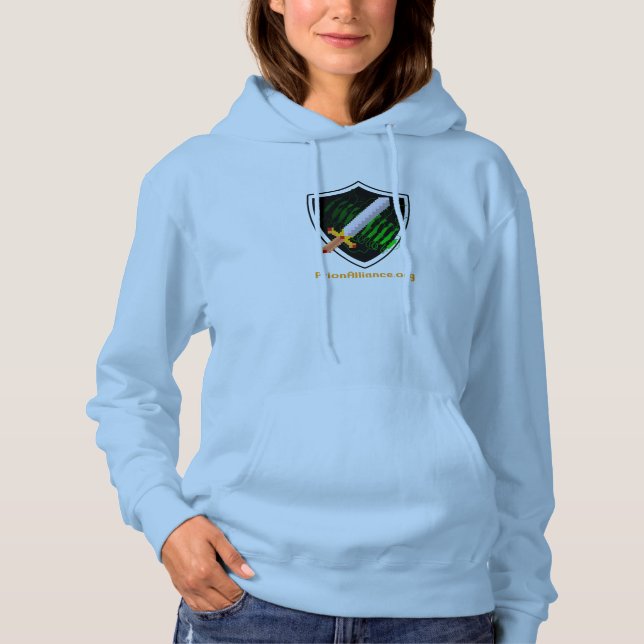 Sudadera con capucha de las mujeres con el logo de (Anverso)