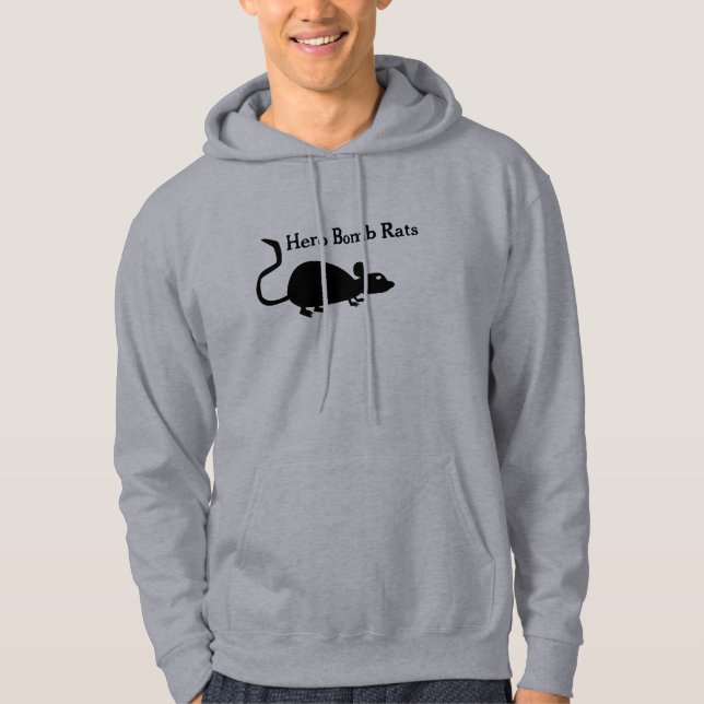 Sudadera con capucha de las ratas de la bomba del (Anverso)