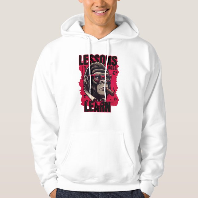 Sudadera con capucha de lecciones para hombres Gor (Anverso)