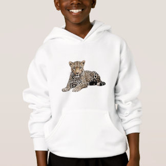 sudadera con capucha de leopardo para niños 