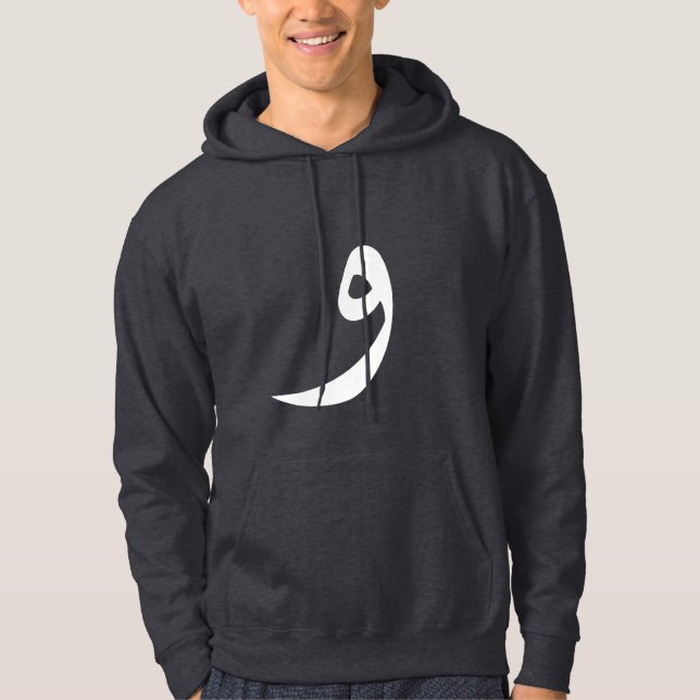 Sudadera con capucha de letra árabe "Wow" (Anverso)