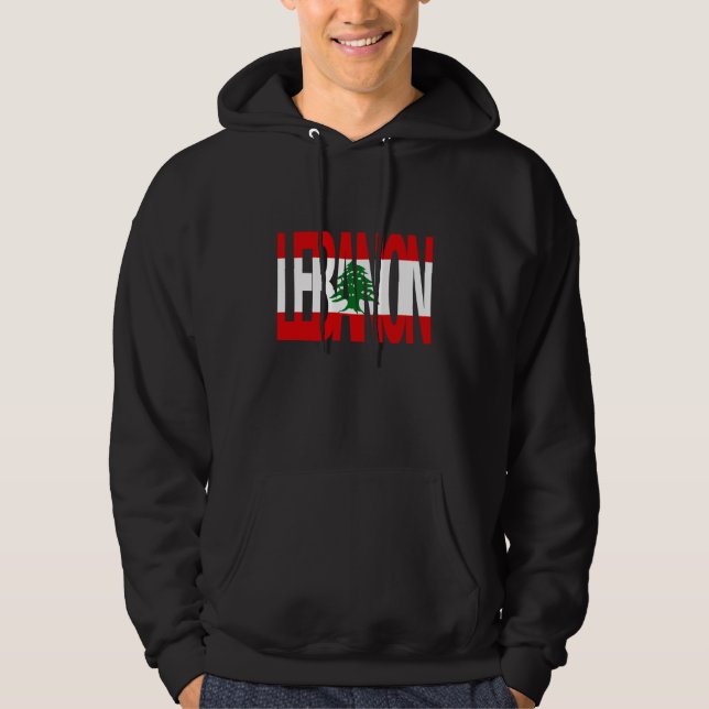 Sudadera con capucha de LÍBANO (Anverso)