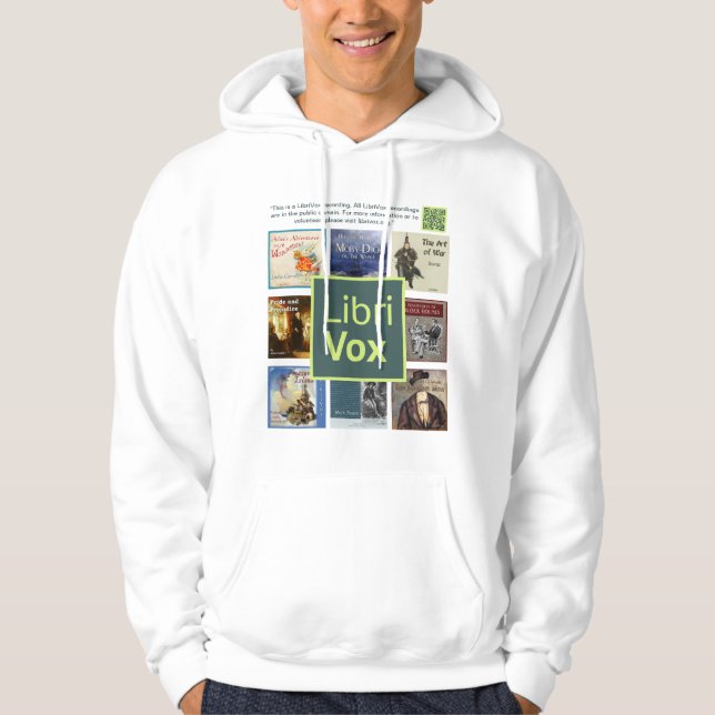 Sudadera con capucha de LibriVox (Anverso)