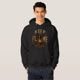 Sudadera con capucha de linterna vintage Keep the
