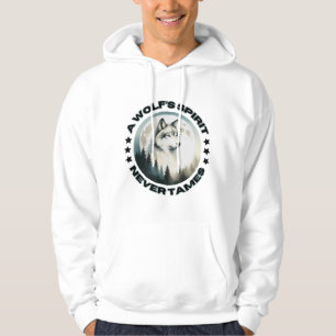 Sudadera con capucha de lobo