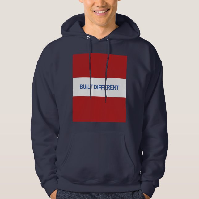 Sudadera con capucha de logo de caja blanca constr (Anverso)