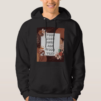 Sudadera con capucha de logotipo de texto fotográf