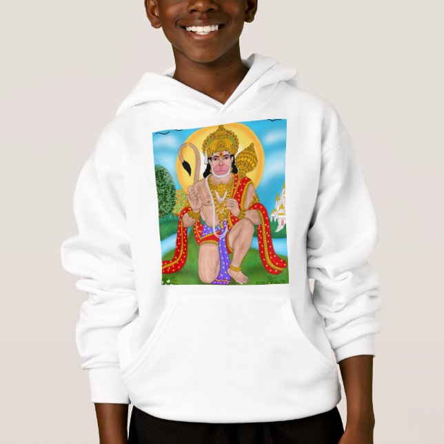 Sudadera con capucha de Lord Hanuman: ropa espirit (Anverso)