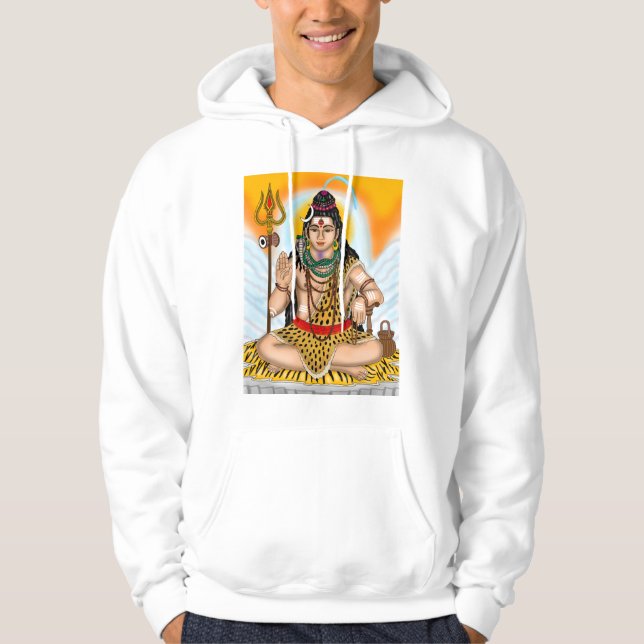 Sudadera con capucha de Lord Shiva para hombres (Anverso)