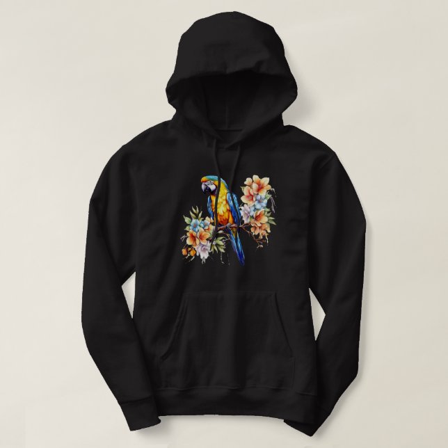 Sudadera con capucha de loro (Diseño del anverso)