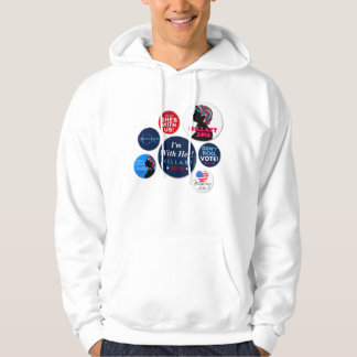 Sudadera con capucha de los botones de la campaña