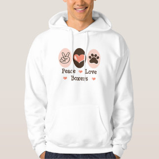 Sudadera con capucha de los boxeadores del amor de