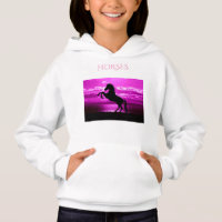 Sudadera con capucha de los CABALLOS, camiseta de