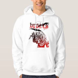 Sudadera con capucha de los cerebros de Zimbie