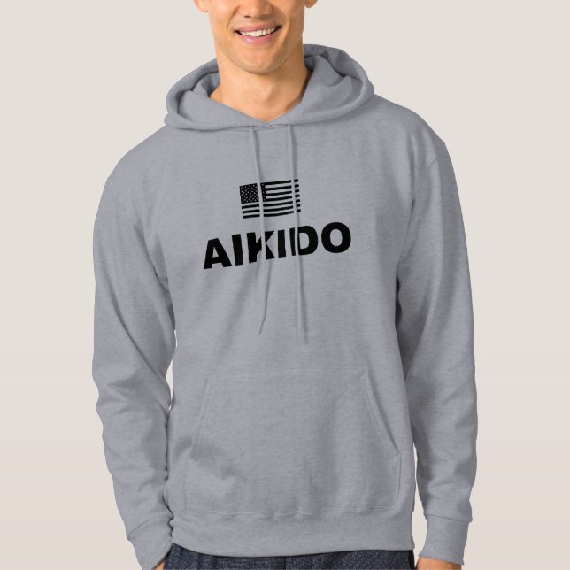 Sudadera con capucha de los E.E.U.U. del Aikido (Anverso)