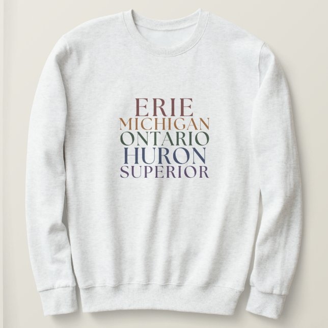 Sudadera con capucha de los Grandes Lagos de Michi (Anverso del diseño)