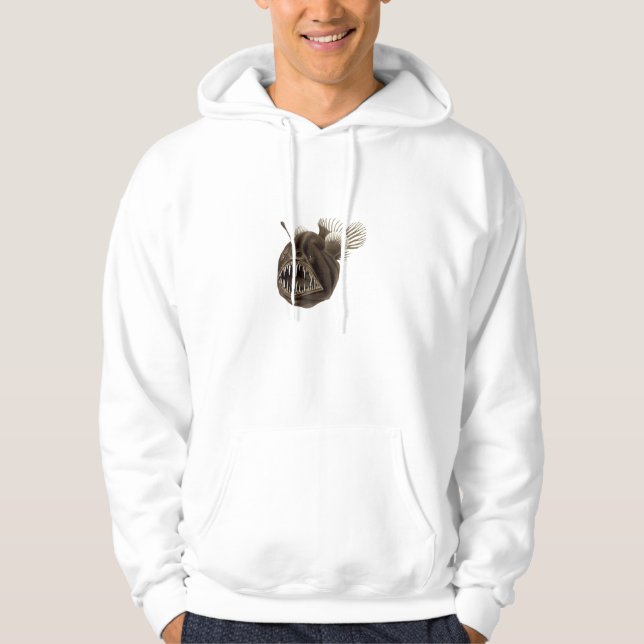 Sudadera con capucha de los pescados de pescador (Anverso)