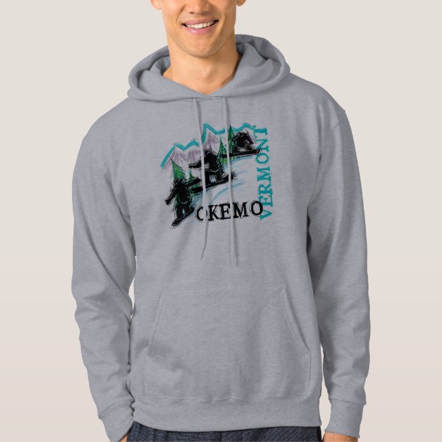 Sudadera con capucha de los snowboarders de Okemo (Anverso)