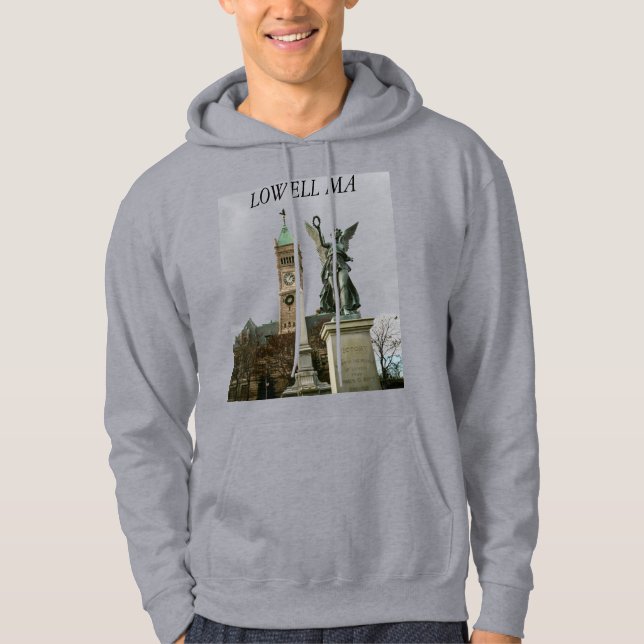Sudadera con capucha de Lowell Massachusetts (Anverso)