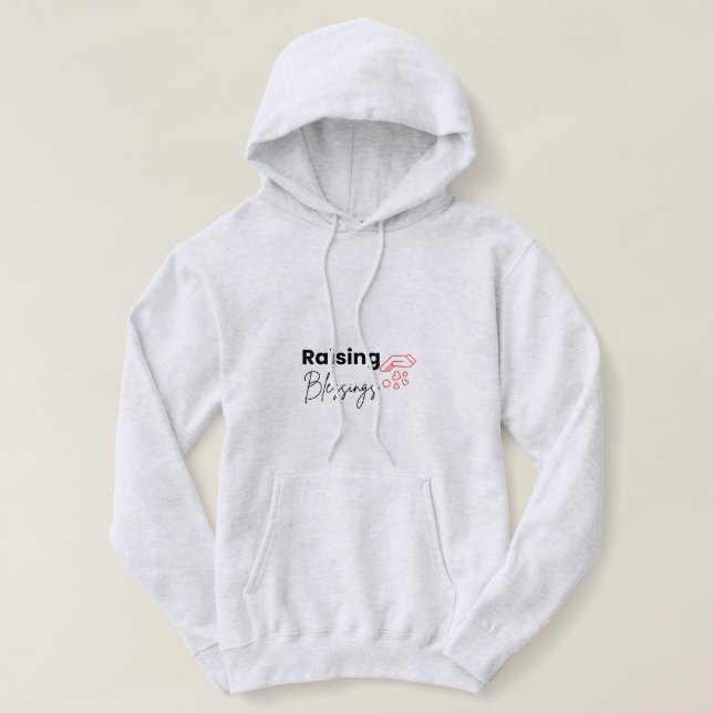 Sudadera con capucha de mamá cristiana que cría be (Diseño del anverso)